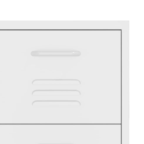 Lady Jillian -  Drawer Cabinet White 80x35x101,5 cm Steel